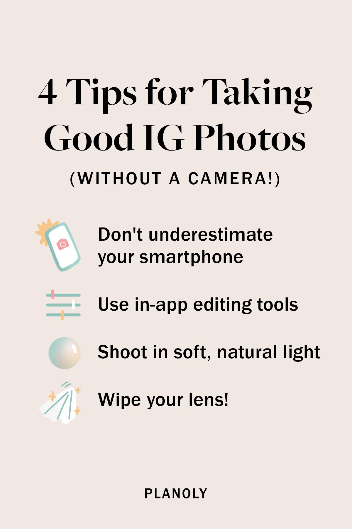 PLANOLY - Blog - How to Take Pictures for Instagram Without a Photographer - Vertical Image