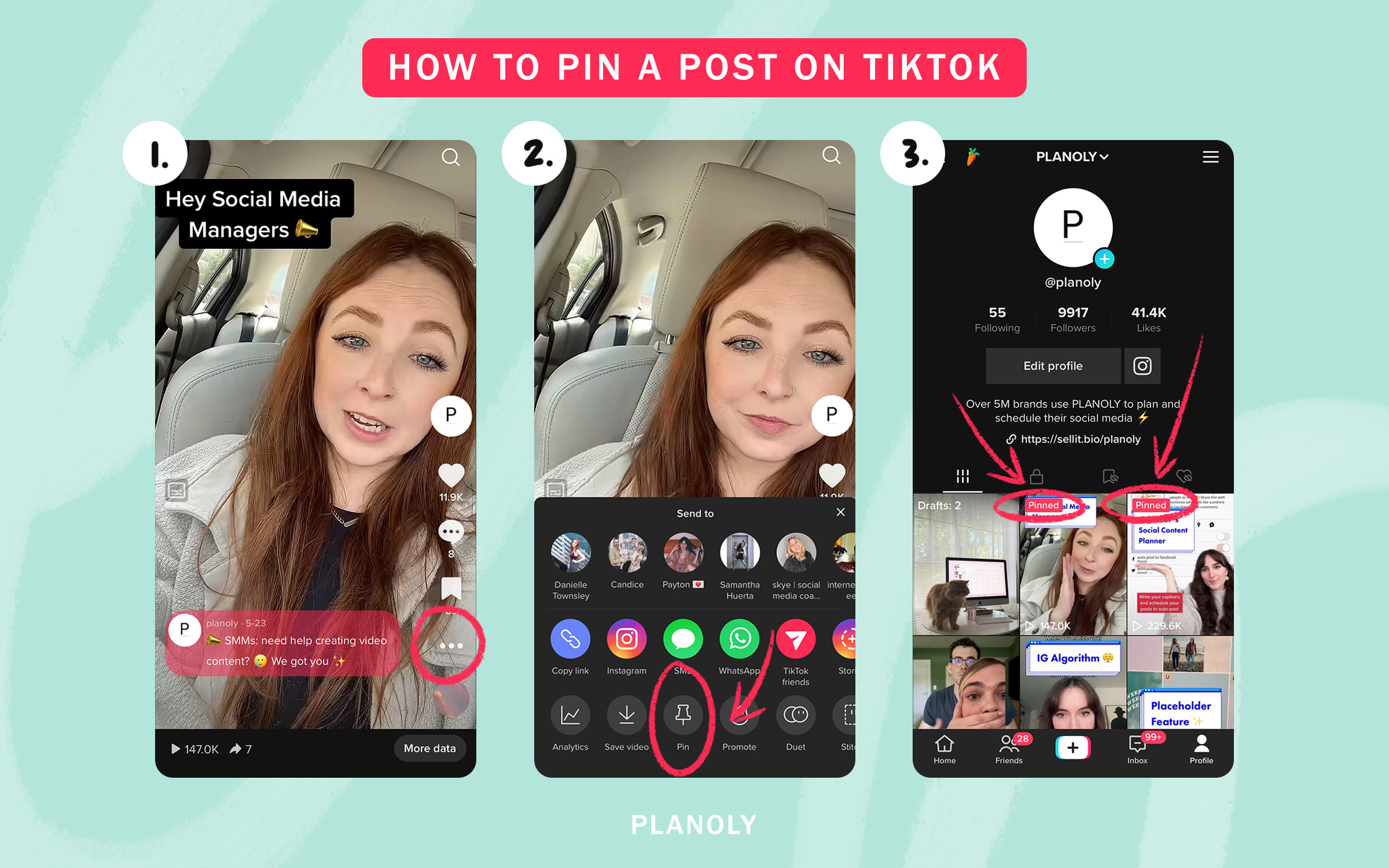 PLANOLY - Blog - What Can Pinned Posts Do for Your TikTok Engagement - Horizontal Image