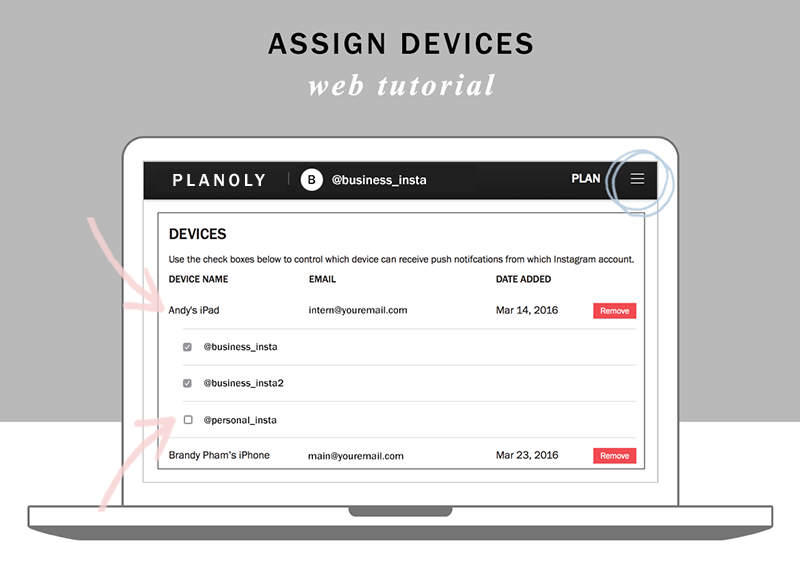 Planoly tutorial add devices