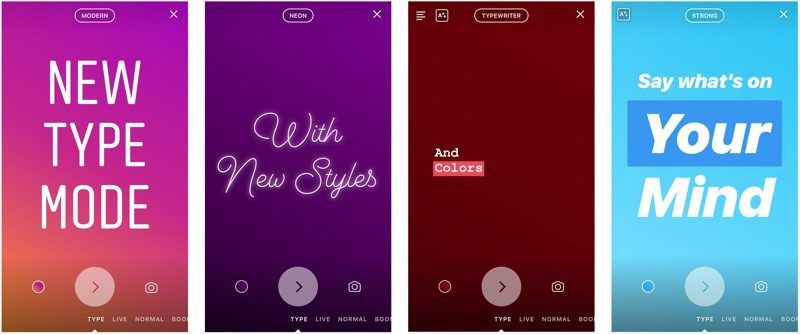 New Instagram Features Text Mode Animated GIF Stickers - PLANOLY - 1