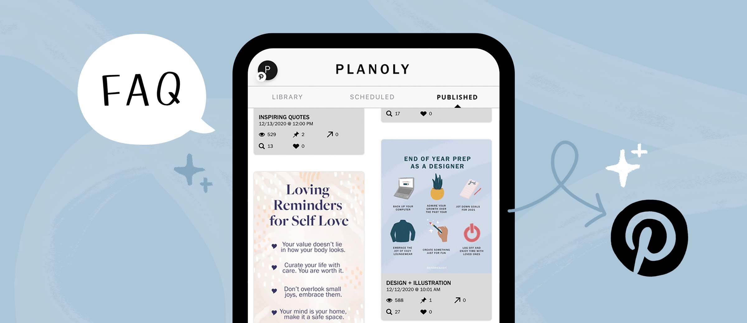 Read about Frequently Asked Questions: PLANOLY Pin Planner, on PLANOLY